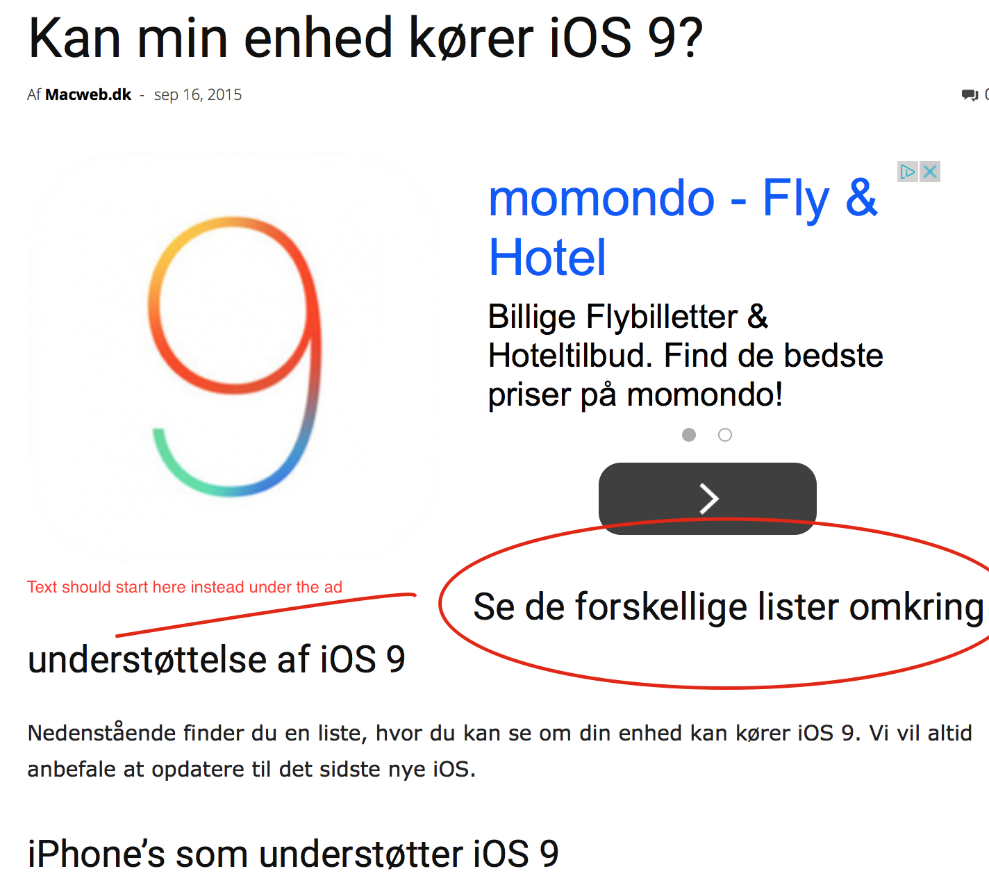 ad problem